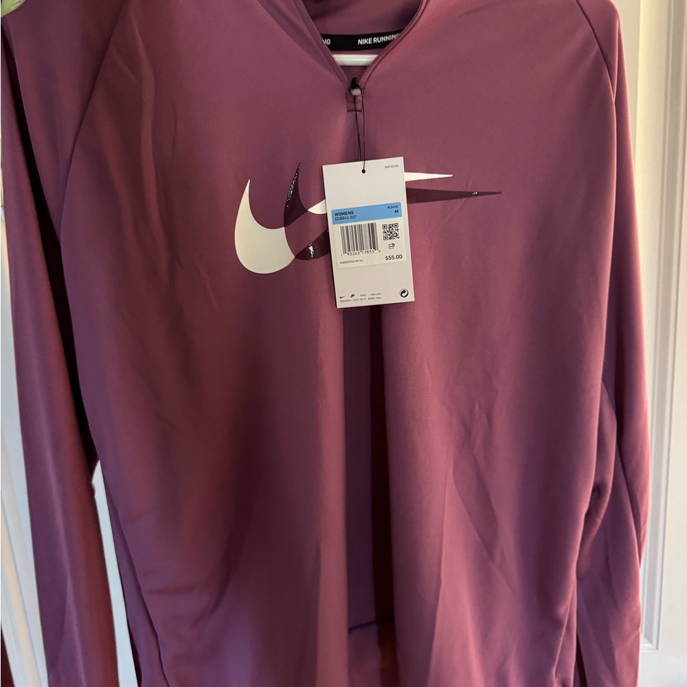 Nike Purple Long Sleeve Half Zip